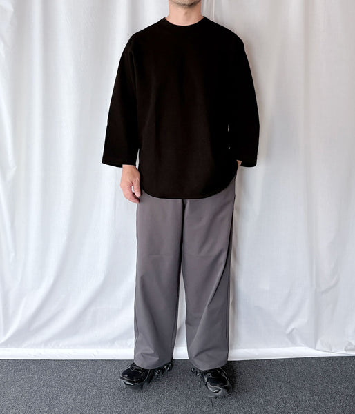 blurhms ROOTSTOCK/ROUGH&SMOOTH THERMAL BASEBALL RAGLAN TEE (BLACK)