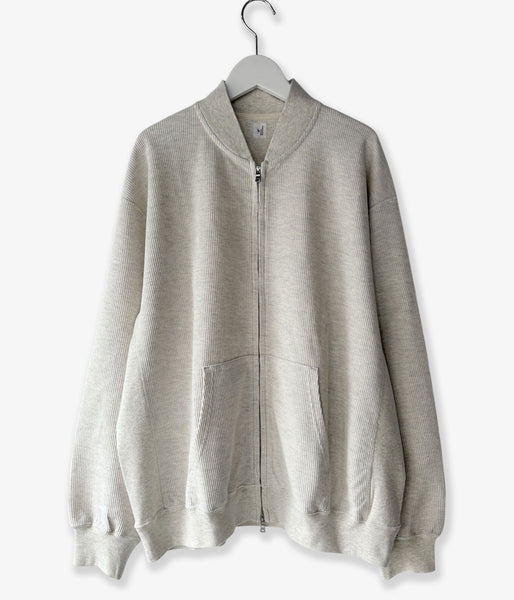 blurhms ROOTSTOCK/ROUGH&SMOOTH THERMAL BLOUSON(HEATHER OATMEAL)