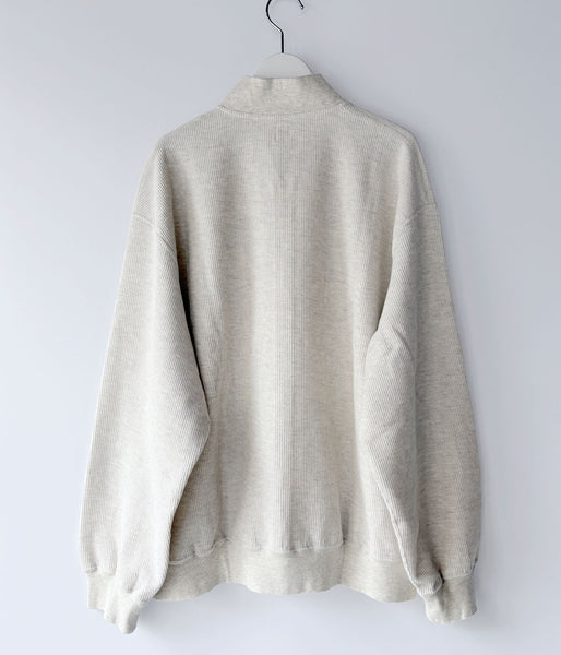 blurhms ROOTSTOCK/ROUGH&SMOOTH THERMAL BLOUSON(HEATHER OATMEAL)