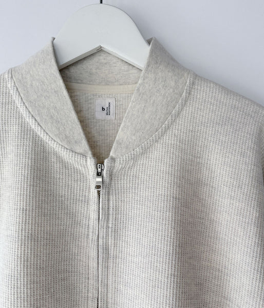 blurhms ROOTSTOCK/ROUGH&SMOOTH THERMAL BLOUSON(HEATHER OATMEAL)
