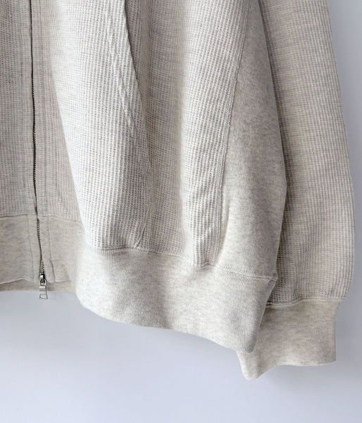 blurhms ROOTSTOCK/ROUGH&SMOOTH THERMAL BLOUSON(HEATHER OATMEAL)