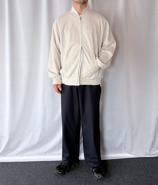 blurhms ROOTSTOCK/ROUGH&SMOOTH THERMAL BLOUSON(HEATHER OATMEAL)