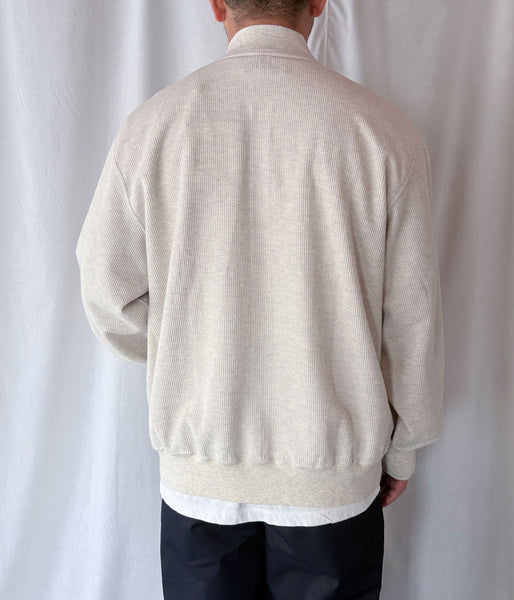 blurhms ROOTSTOCK/ROUGH&SMOOTH THERMAL BLOUSON(HEATHER OATMEAL)