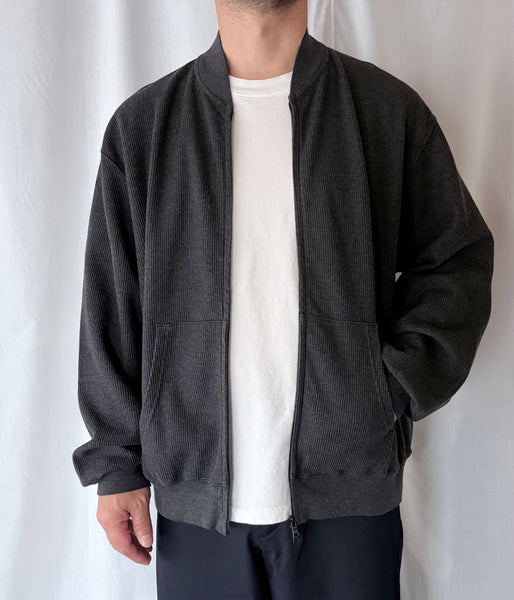 blurhms ROOTSTOCK/ROUGH&SMOOTH THERMAL BLOUSON(HEATHER CHACOAL)