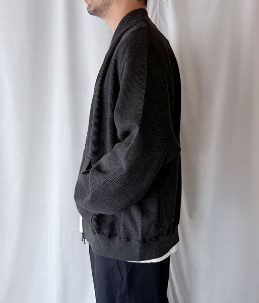 blurhms ROOTSTOCK/ROUGH&SMOOTH THERMAL BLOUSON(HEATHER CHACOAL)