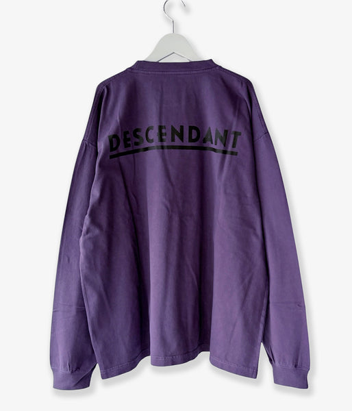 DESCENDANT/OTL ORGANIC COTTON LS PIGMENT DYE (PURPLE)