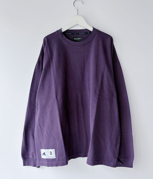 DESCENDANT/OTL ORGANIC COTTON LS PIGMENT DYE (PURPLE)