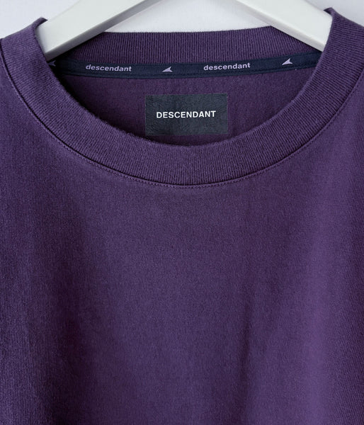 DESCENDANT/OTL ORGANIC COTTON LS PIGMENT DYE (PURPLE)