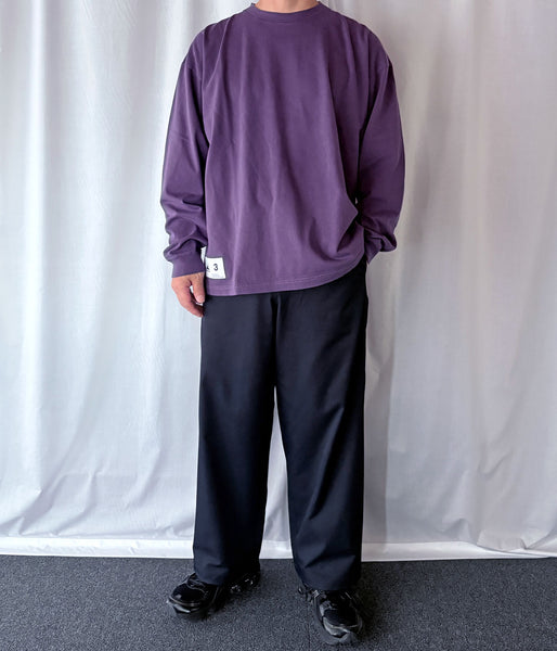 DESCENDANT/OTL ORGANIC COTTON LS PIGMENT DYE (PURPLE)