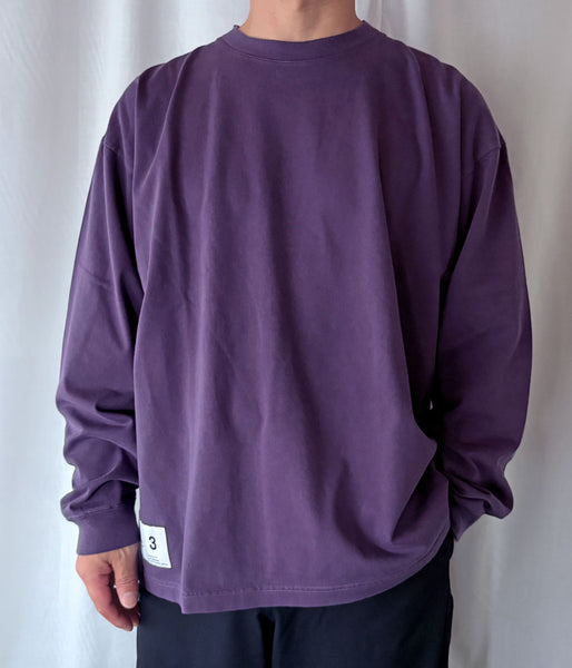 DESCENDANT/OTL ORGANIC COTTON LS PIGMENT DYE (PURPLE)