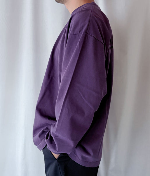 DESCENDANT/OTL ORGANIC COTTON LS PIGMENT DYE (PURPLE)