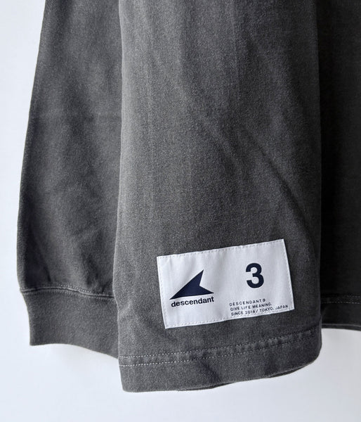 DESCENDANT/OTL ORGANIC COTTON LS PIGMENT DYE (BLACK)