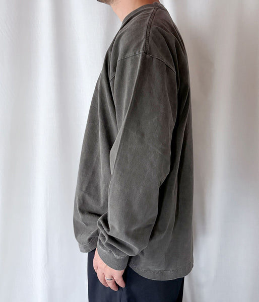 DESCENDANT/OTL ORGANIC COTTON LS PIGMENT DYE (BLACK)