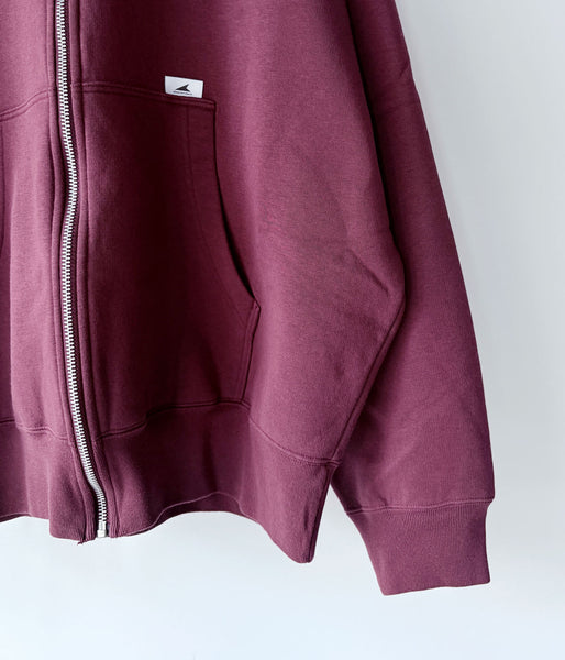 DESCENDANT/PX ZIP HOODY (BURGUNDY)
