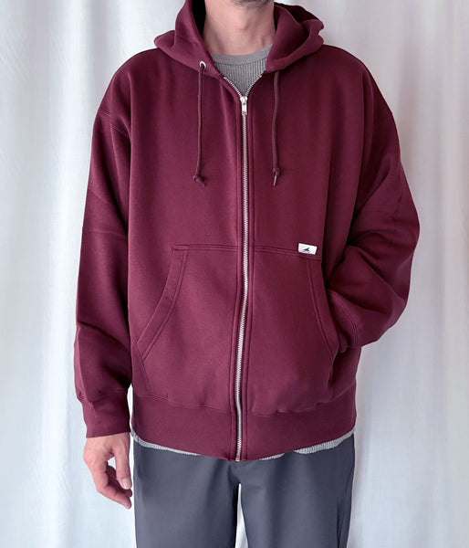 DESCENDANT/PX ZIP HOODY (BURGUNDY)