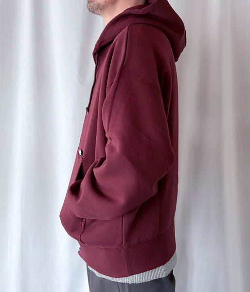DESCENDANT/PX ZIP HOODY (BURGUNDY)