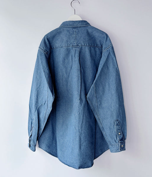 DESCENDANT/PALM DENIM LS SHIRT (INDIGO)