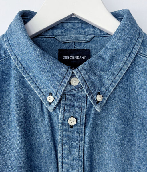 DESCENDANT/PALM DENIM LS SHIRT (INDIGO)