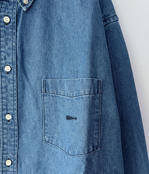 DESCENDANT/PALM DENIM LS SHIRT (INDIGO)