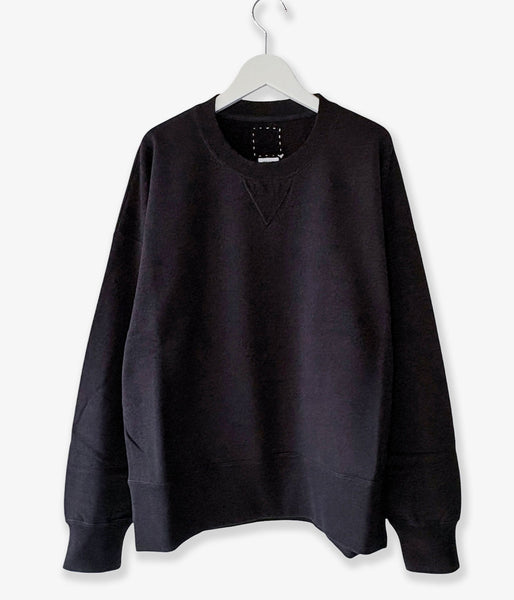 visvim/COURT SWEAT L/S (BLACK)