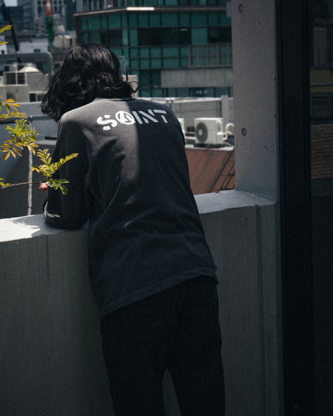 SAINT MICHAEL/LS T-SHIRT/PEACE/BLACK