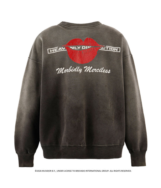 SAINT MICHAEL/TRS_CRW N SWEAT/LIPS&TOHGUE/BLK