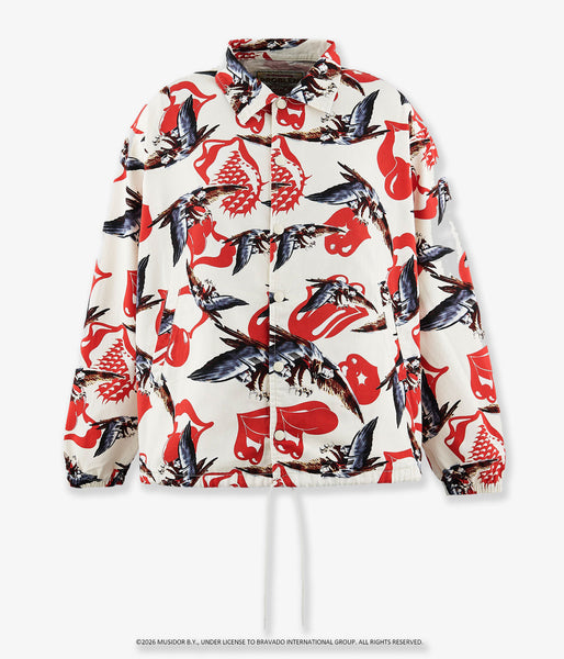SAINT MICHAEL/TRS_COTTON JACKET/EAGLE/WHITE