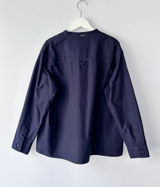 MHL./SOFT HOPSACK SHIRT WOMENS (DARK NAVY)