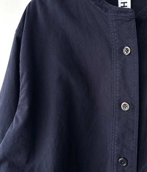 MHL./SOFT HOPSACK SHIRT WOMENS (DARK NAVY)