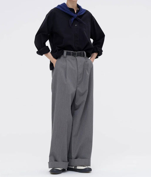 MHL./SOFT HOPSACK SHIRT WOMENS (DARK NAVY)