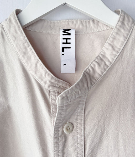 MHL./SOFT HOPSACK SHIRT (ECRU)