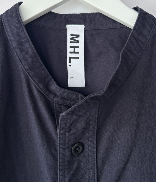 MHL./SOFT HOPSACK SHIRT (DARK NAVY)