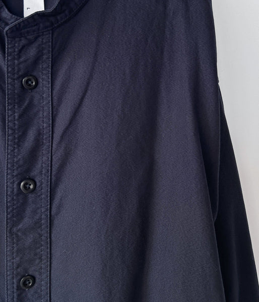 MHL./SOFT HOPSACK SHIRT (DARK NAVY)