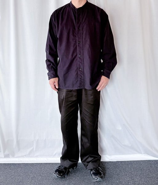 MHL./SOFT HOPSACK SHIRT (DARK NAVY)