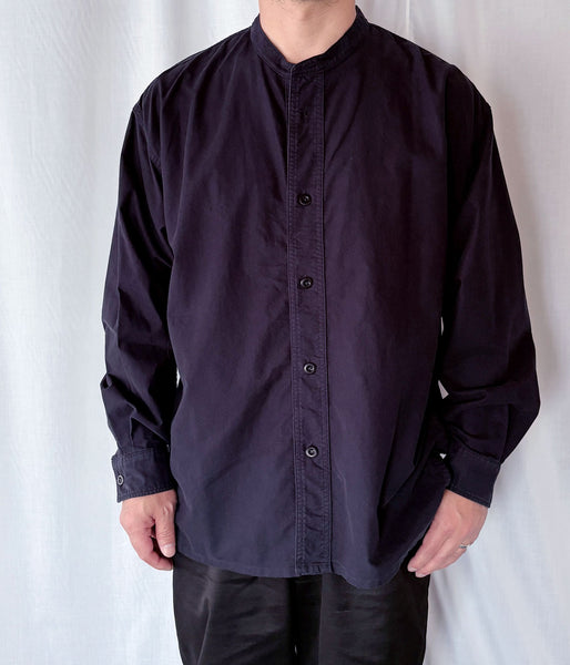 MHL./SOFT HOPSACK SHIRT (DARK NAVY)