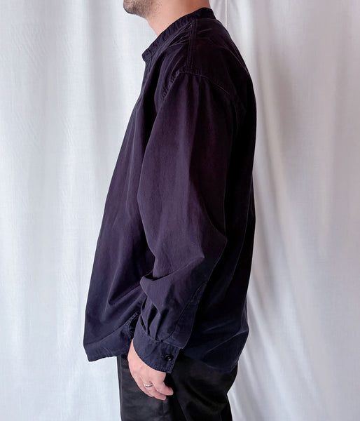 MHL./SOFT HOPSACK SHIRT (DARK NAVY)