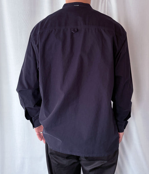 MHL./SOFT HOPSACK SHIRT (DARK NAVY)