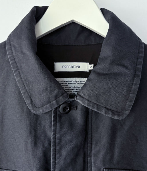 nonnative/TROOPER JACKET COTTON BACK SATIN VW WITH WINDSTOPPER® (BLACK)