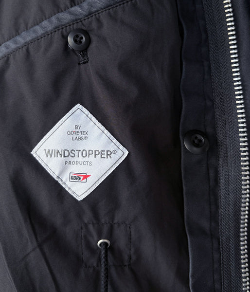 nonnative/TROOPER JACKET COTTON BACK SATIN VW WITH WINDSTOPPER® (BLACK)