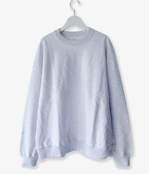 blurhms ROOTSTOCK/SOFT&HARD CREW-NECK P/O WIDE (HeatherWhite)