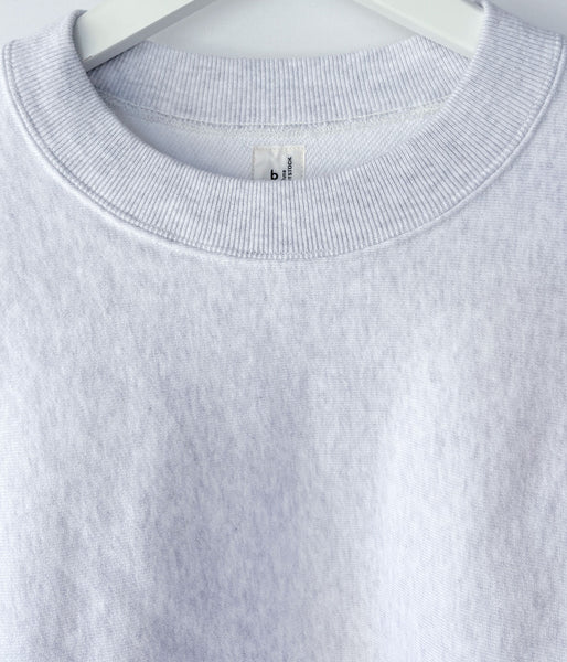 blurhms ROOTSTOCK/SOFT&HARD CREW-NECK P/O WIDE (HeatherWhite)