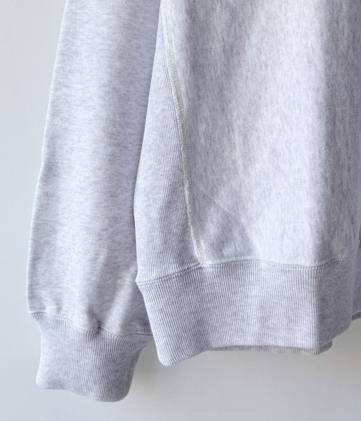 blurhms ROOTSTOCK/SOFT&HARD CREW-NECK P/O WIDE (HeatherWhite)