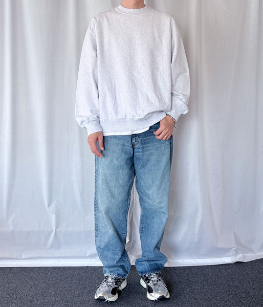 blurhms ROOTSTOCK/SOFT&HARD CREW-NECK P/O WIDE (HeatherWhite)