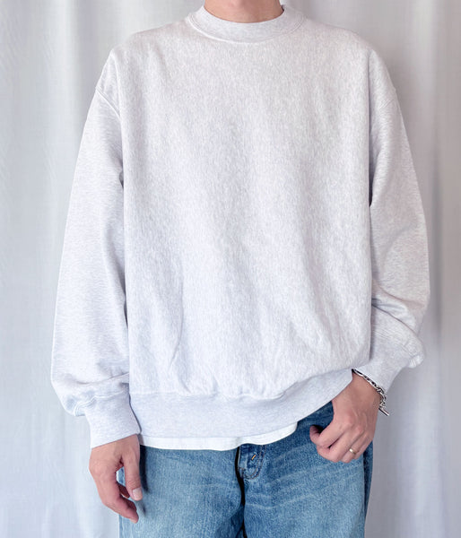 blurhms ROOTSTOCK/SOFT&HARD CREW-NECK P/O WIDE (HeatherWhite)