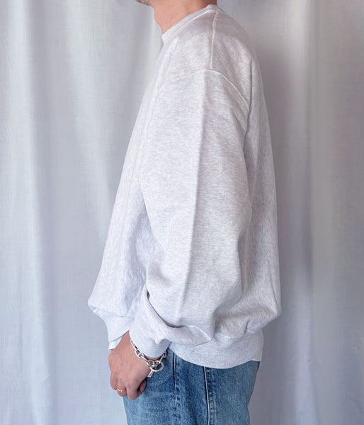 blurhms ROOTSTOCK/SOFT&HARD CREW-NECK P/O WIDE (HeatherWhite)