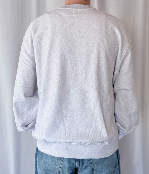 blurhms ROOTSTOCK/SOFT&HARD CREW-NECK P/O WIDE (HeatherWhite)