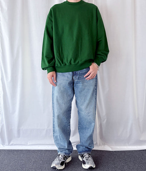 blurhms ROOTSTOCK/SOFT&HARD CREW-NECK P/O WIDE (DarkGreen)