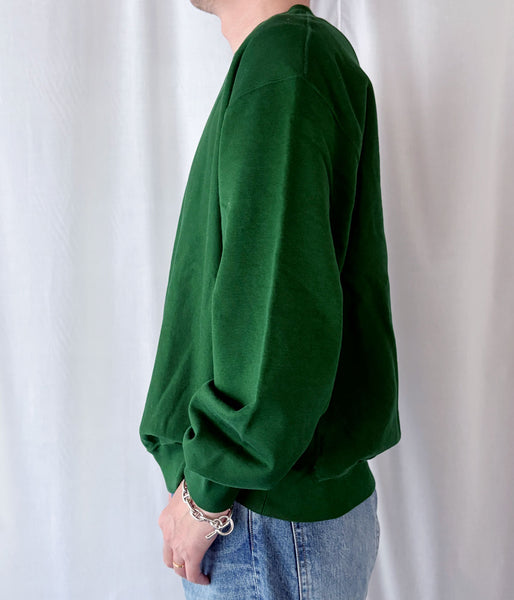 blurhms ROOTSTOCK/SOFT&HARD CREW-NECK P/O WIDE (DarkGreen)