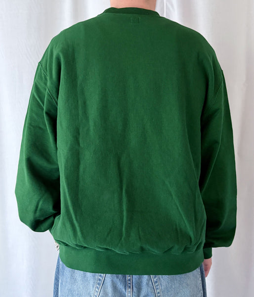 blurhms ROOTSTOCK/SOFT&HARD CREW-NECK P/O WIDE (DarkGreen)