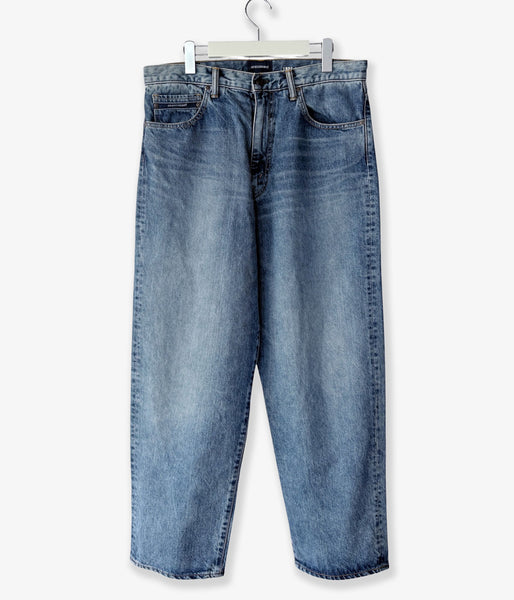 DESCENDANT/1995 DENIM TROUSERS BAGGY HARD WASH (INDIGO)